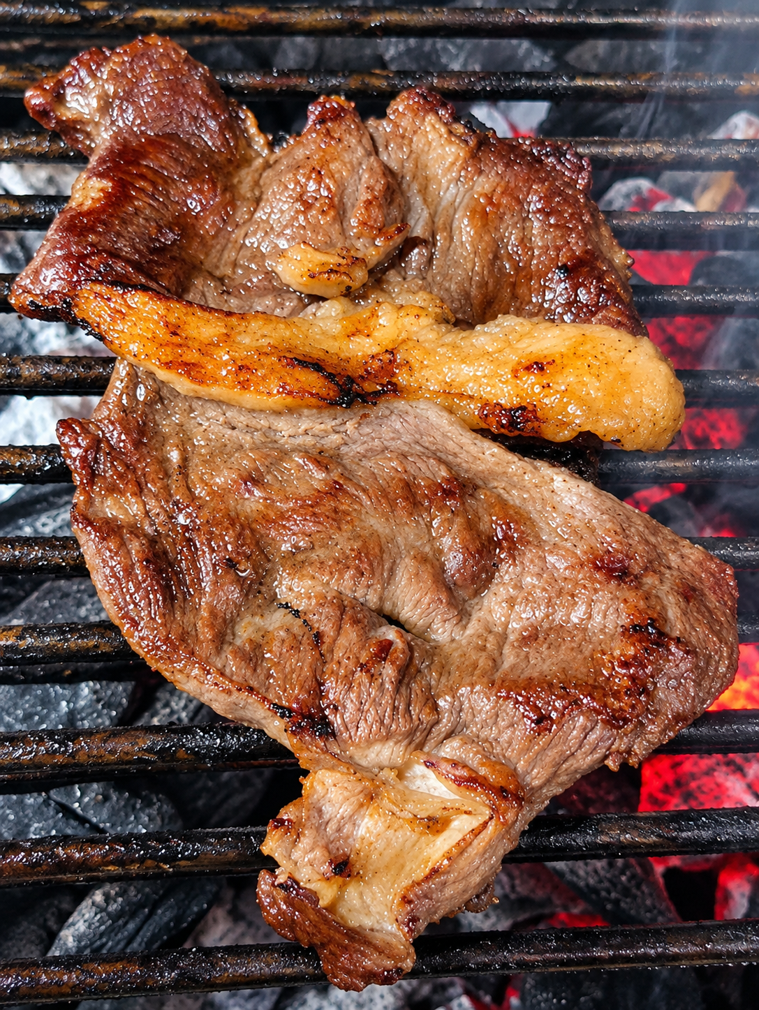 Carne oreada asada